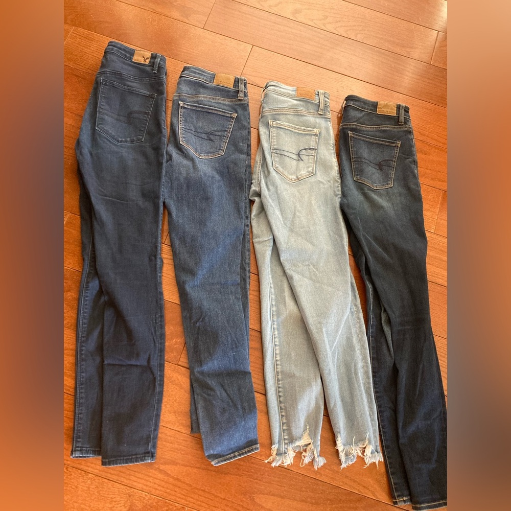 Women's Skinny Jeans Pack - Assorted Blue Washes. Set of four.